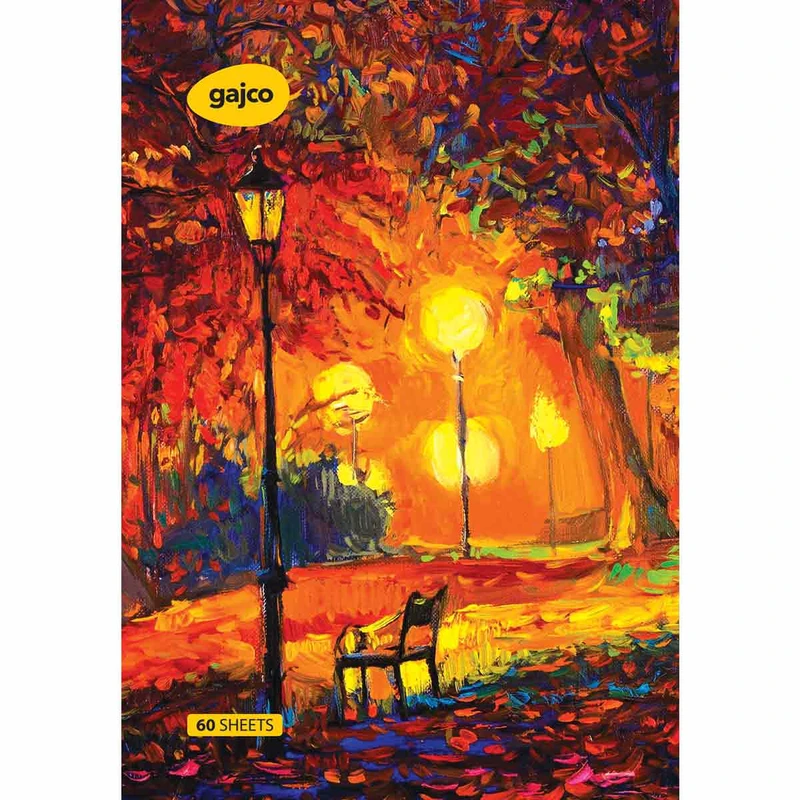 دفتر 60 برگ گاجکو طرح شب پاییزی